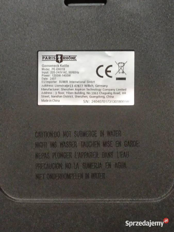 PARIS RHNE Czajnik z gęsią szyją 09L Radom