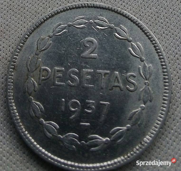 HISZPANIA2 PESETY1937 rEUZKADI WOJNA KRAJ Legionowo
