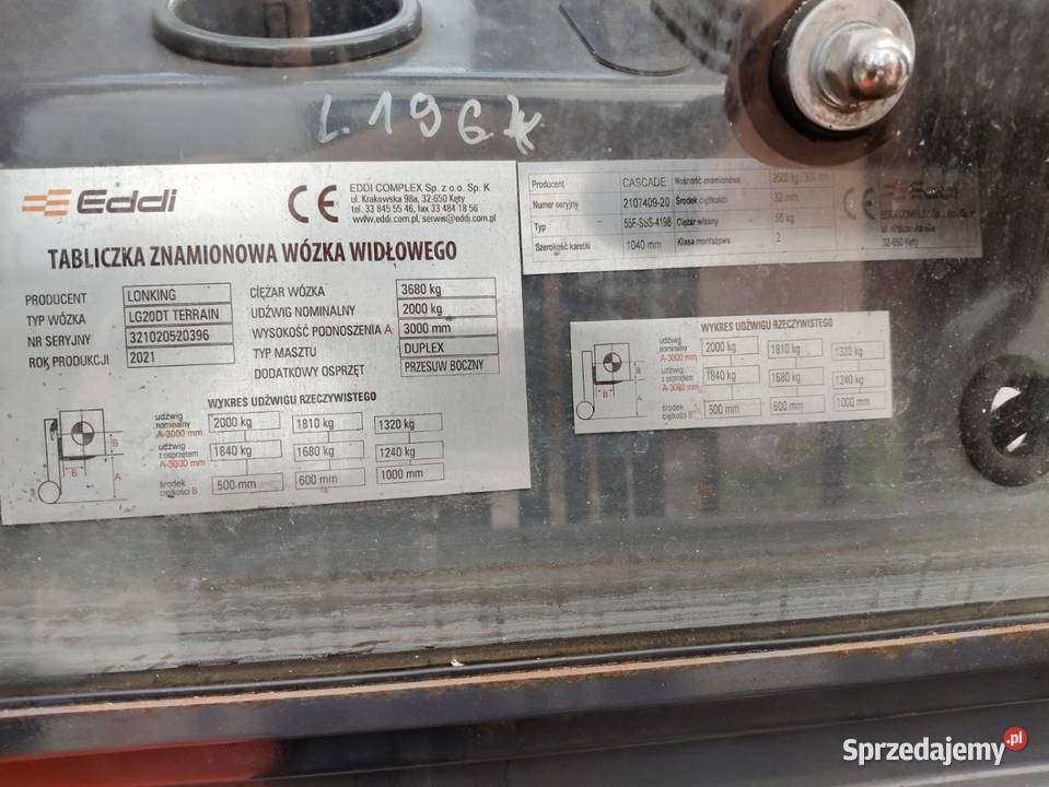 Wózek terenowy LONKING LG20DT kabina Bobolice