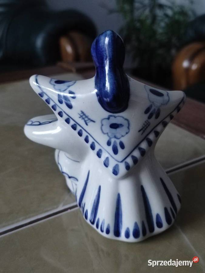 Porcelana figura Gzhel ZSRR lata 70 te Janów Lubelski