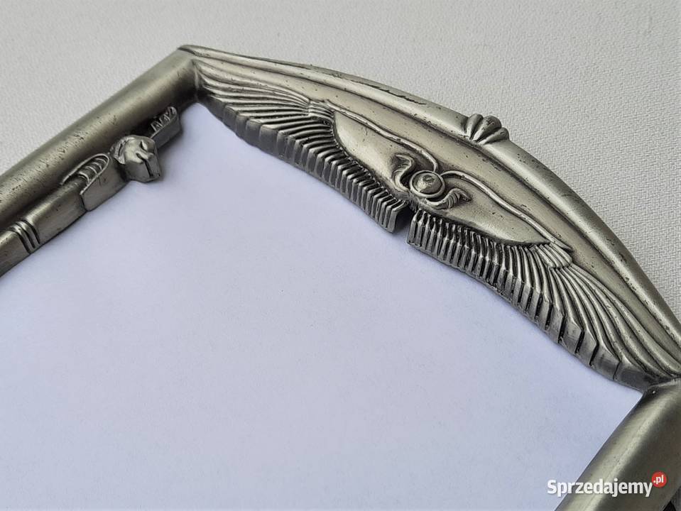 Stara cynowa ramka na zdjęcie Pozostałe Łódź