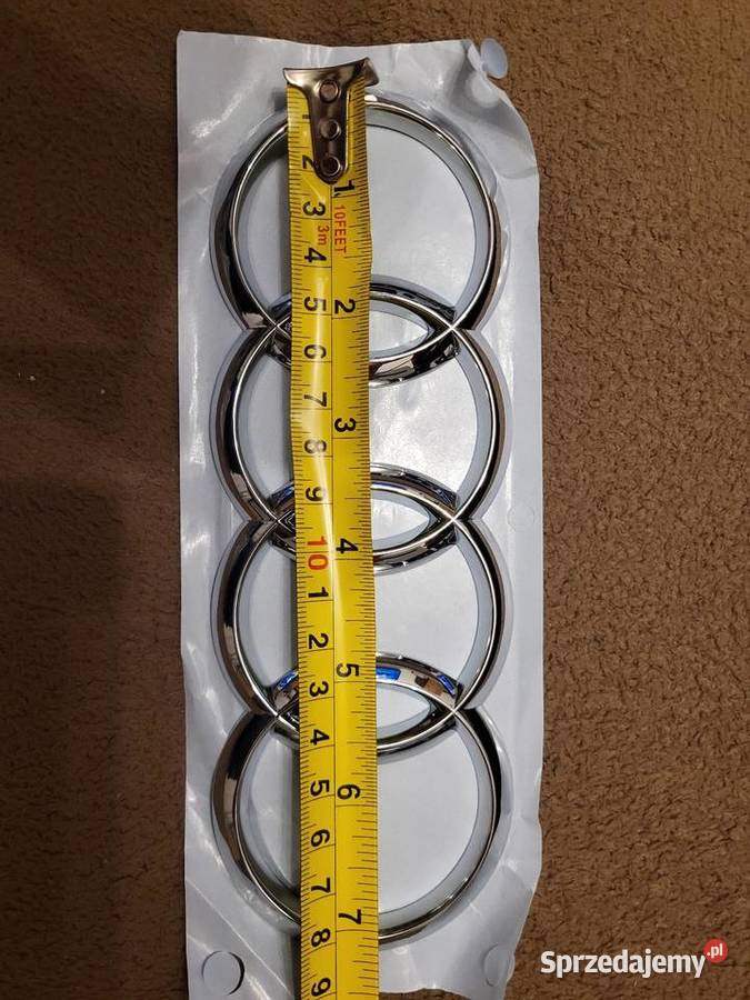 Oryginalny emblemat logo Audi przódtył śląskie Gliwice