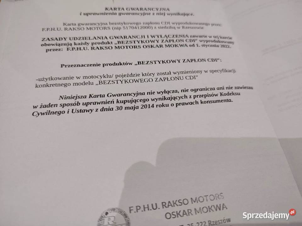 NOWY Bezstykowy zapłon CDI głęboki WSK 125 WFM Mińsk Mazowiecki