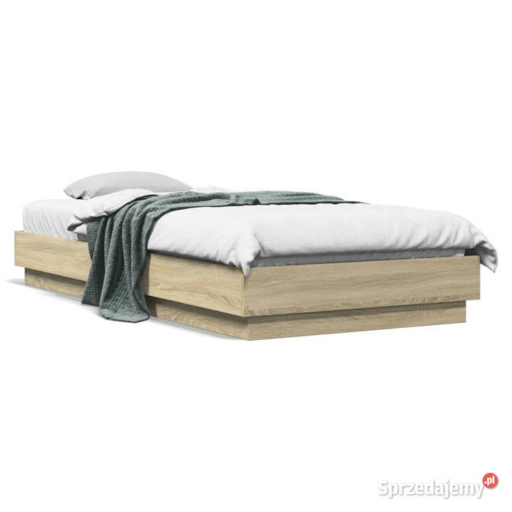 Rama łóżka z oświetleniem LED dąb sonoma 90x200 mazowieckie