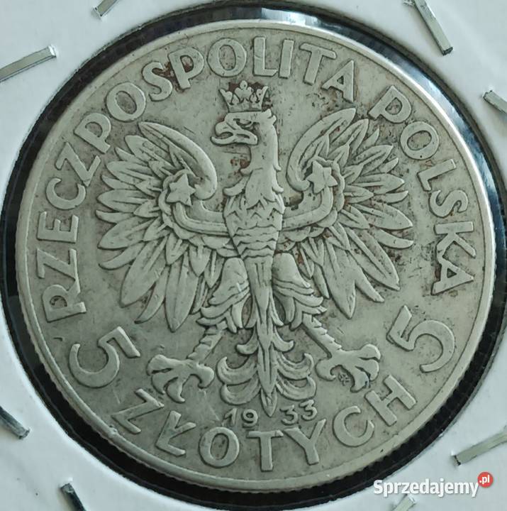 5 Głowa kobiety 1933 r 4 Numizmatyka