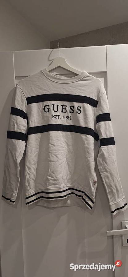Oryginalna białoczarna bluza Guess rM