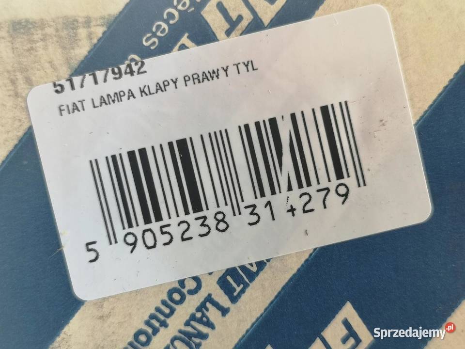 LAMPA KLAPY PRAWY TYŁ FIAT STILO SW 20012007