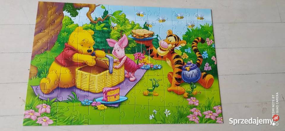 puzzle Kubuś Puchatek 100 elementów Poznań sprzedam