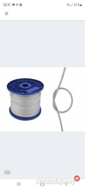 Lina stalowa ocynkowanaPCV 3456mm200m Myślenice