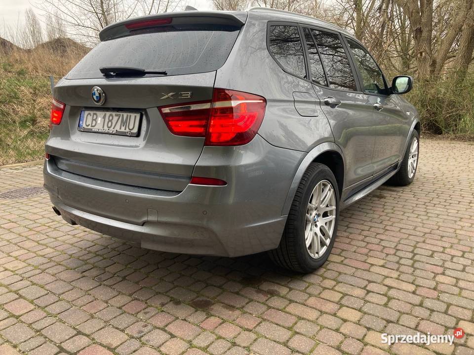 BMW X3 20d Xdrive M Pakiet 184 2011r automatyczna kujawsko-pomorskie