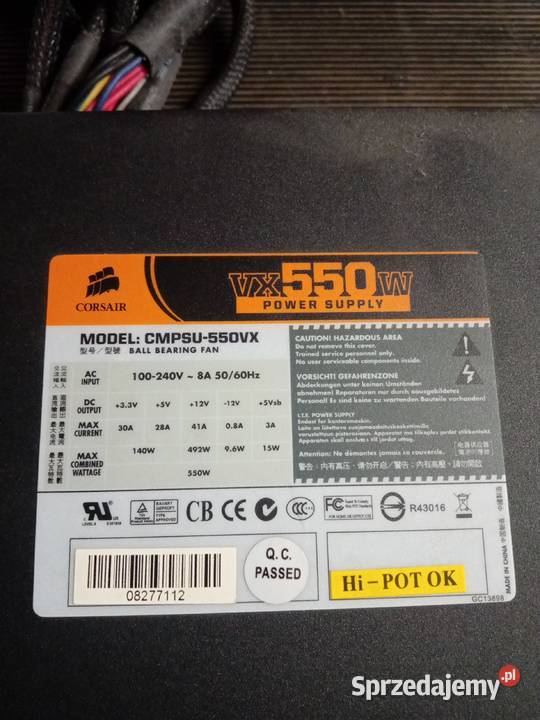 Zasilacz Corsair vx550w