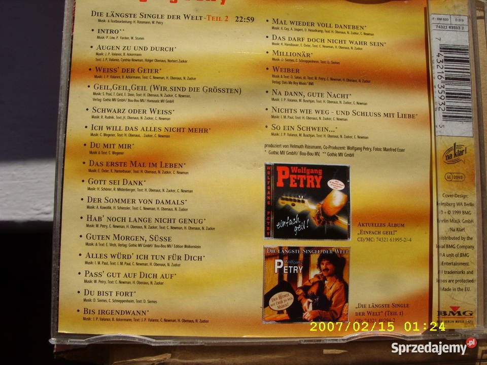 Pop CD WOLFGANG PETRY4 Plyty CD Płyty i kasety Wołów