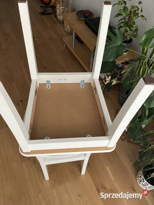IKEA INGOLF 2 krzesła drewniane w kolorze BIAŁYM mazowieckie Warszawa
