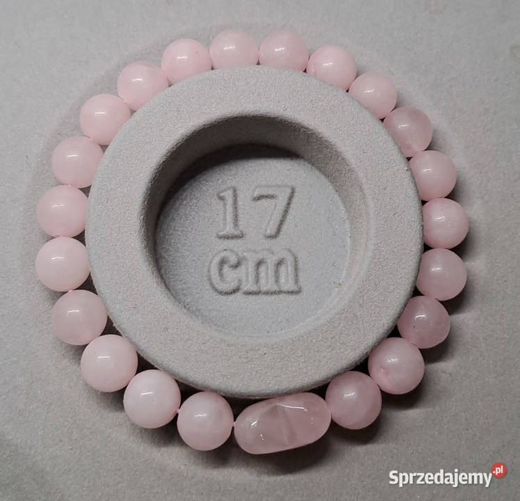 Bransoletka z kwarcu różowego KWARC RÓŻOWY serce Warszawa sprzedam