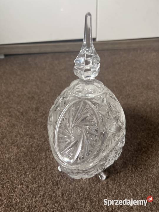 Kryształ szlifowany bomboniera duża kryształowa Zabrze