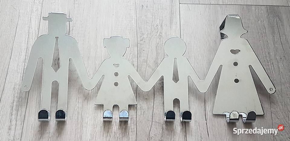 Wieszak na drzwi stalowy chrom 28 8 haczyków