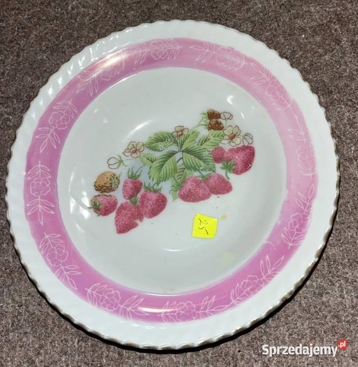 Miseczka z truskawkami I z jabłkami Syg S Gdańsk