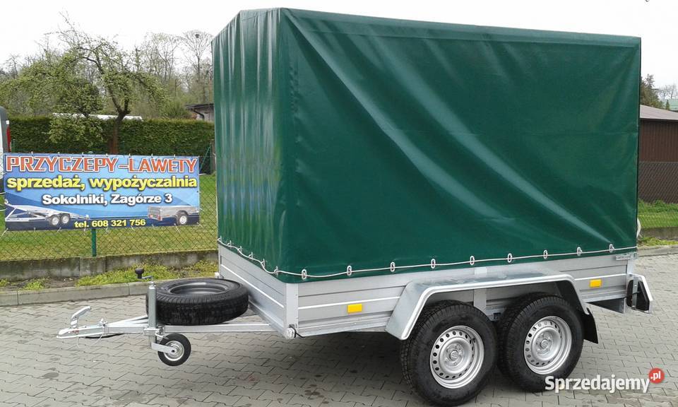 Przyczepa Rydwan 270x150x180 dwuosiowa plandeka łódzkie