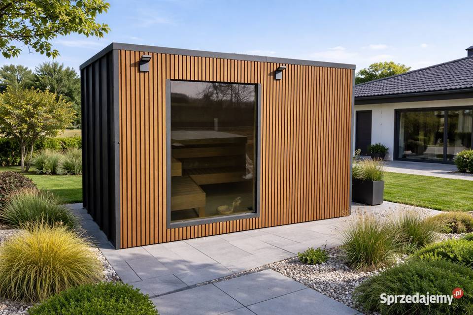 SAUNA OGRODOWA MODERN Z PRZEDSIONKIEM LUX dolnośląskie Lubin