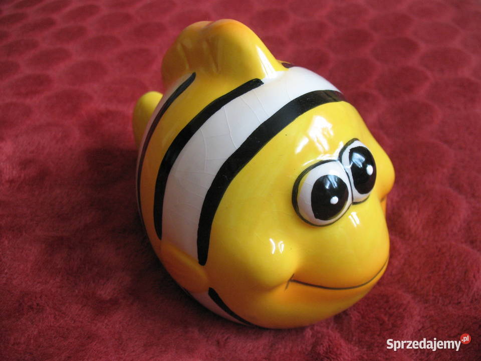 Rybka Nemo skarbonka 13 x 16 x 10 ceramika Figurki i rzeźby Siedlce