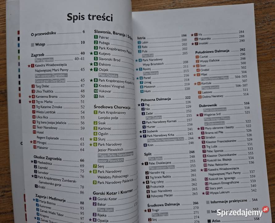Chorwacja 3 w1 mapa 1750 000 przewodnik przewodnik małopolskie Kraków