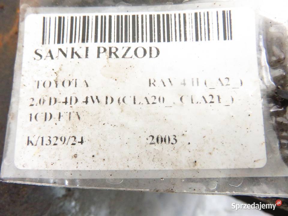 SANKI PRZÓD TOYOTA RAV 4 II A2 20 D4D 4WD 116 małopolskie sprzedam