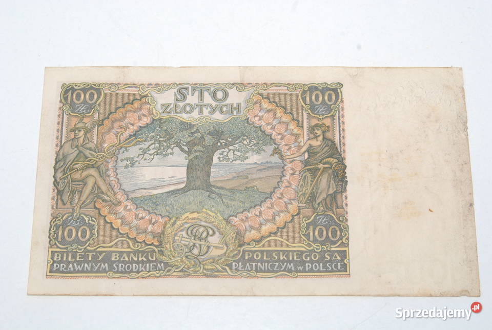 Stary banknot 100 złotych 9 Listopada 1934 śląskie Cieszyn