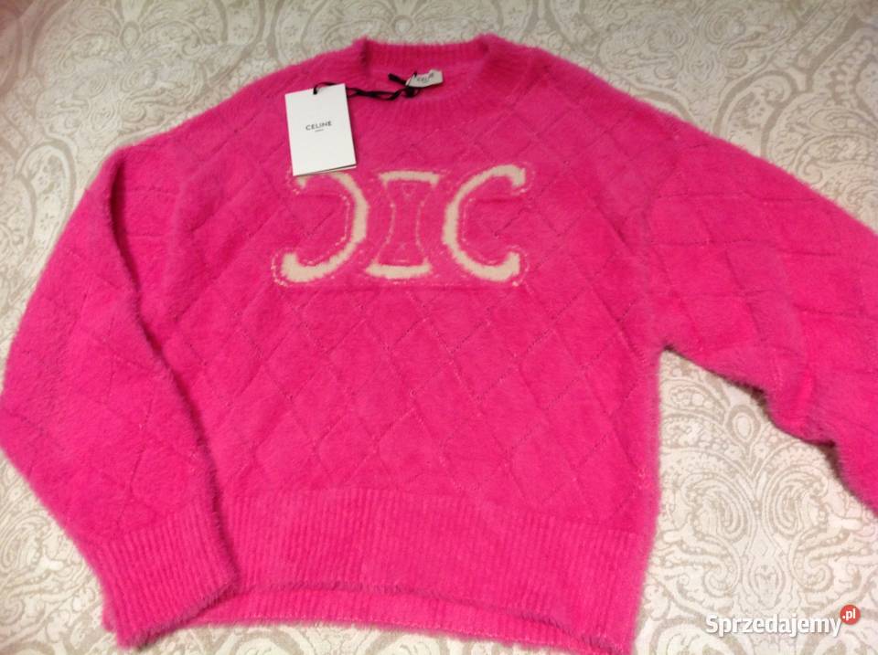 Milutki Sweter Różowy Damski S Nowy Nowa Sól