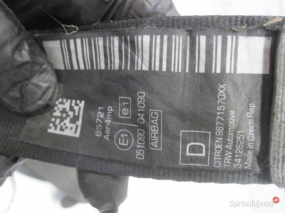 CITROEN DS3 12r pas bezpieczeństwa prawy przód Pasy bezpieczeństwa