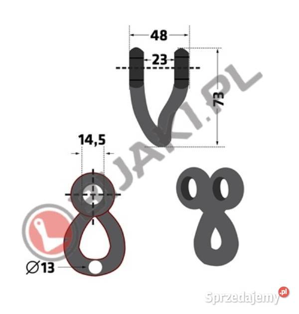 Szekla bijakowa TUR72 do mulczerów Votex4503200 Chmielniki