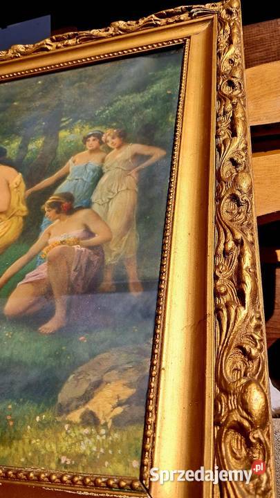 Duży obraz dekoracyjny scena mitologiczna piękna Świecie