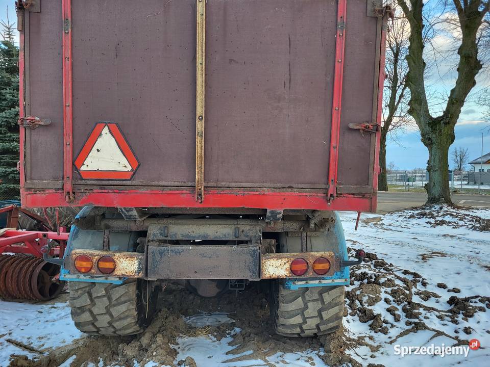 Przyczepa rolnicza 1720t tandem 3x stronny nieuszkodzony Wąbrzeźno