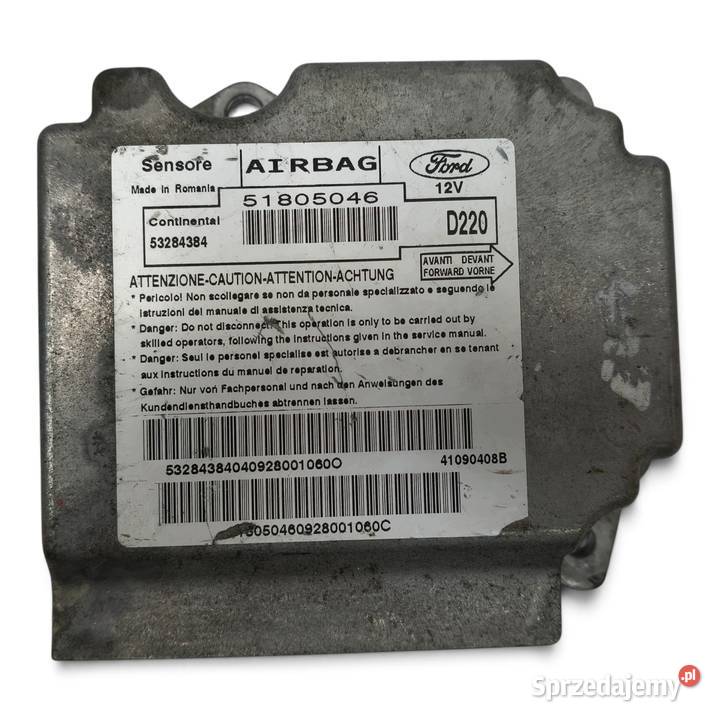 MODUŁ SENSOR PODUSZEK POWIETRZNYCH AIRBAG Ford Poduszki powietrzne Chełm