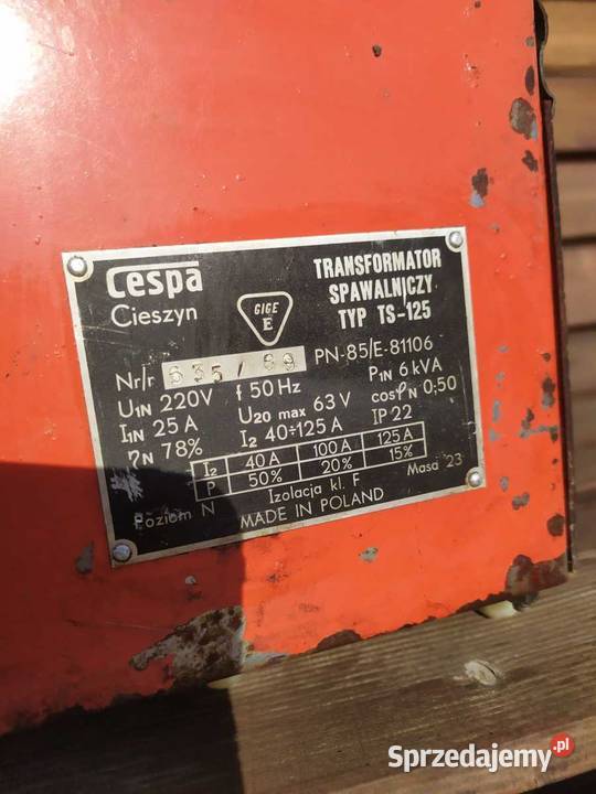 Spawarka CESPA Cieszyn TS125 Polska solidna