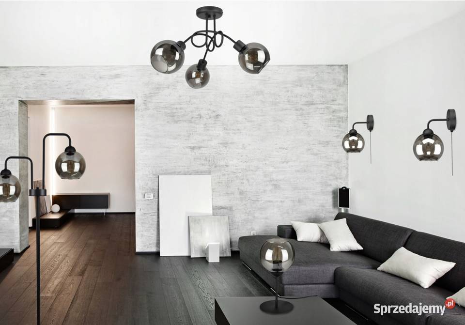 Szklana Lampa Ścienna Kinkiet LED KULA KULE