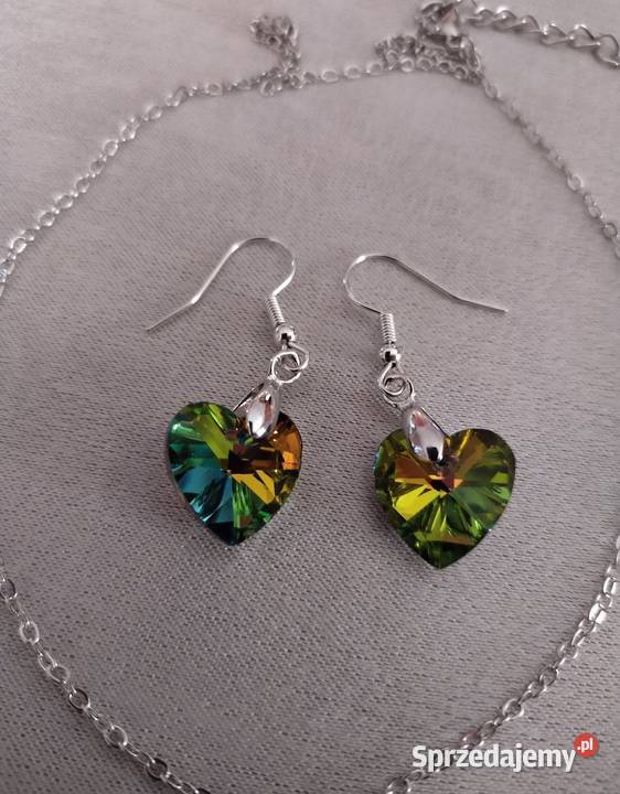 Kolczyki naszyjnik svarowski Jaworzno