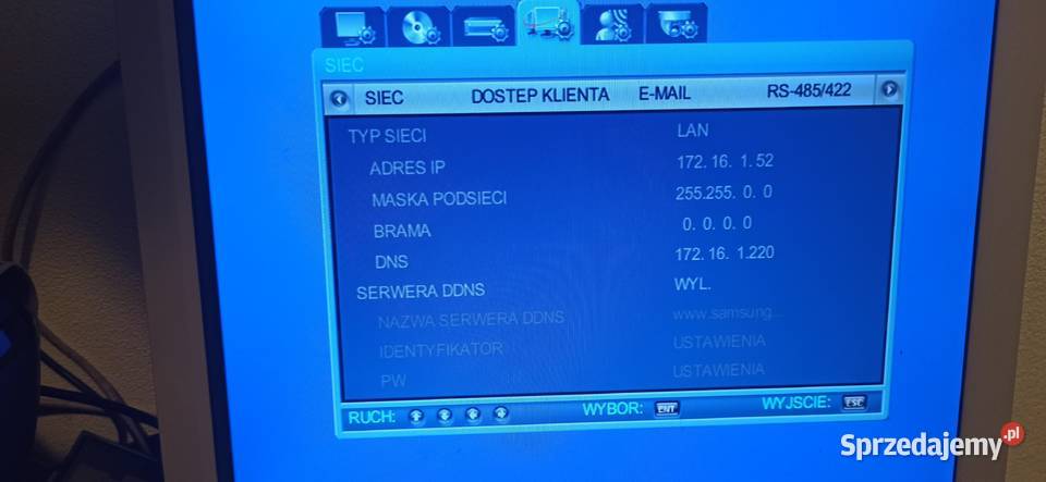 Sprzedam rejestrator CCTV monitoring Samsung SVR sprzedam