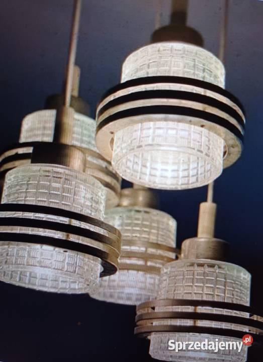 Retro lampa wisząca przysufitowa z 1969 roku Lubań sprzedam