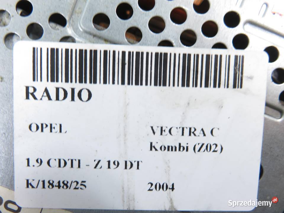 RADIO OPEL VECTRA C 13113150