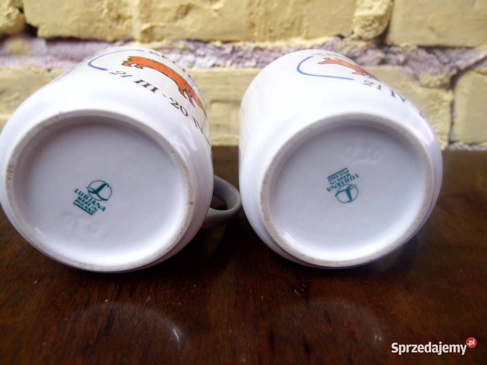 Kubki porcelanowe Lubiana znaki zodiaku Byk Łódź