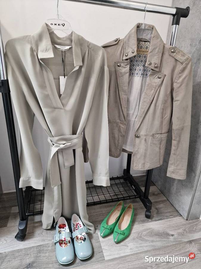 Sukienka Koszulowa Khaki Pistacja uni Xs S M L Żywiec