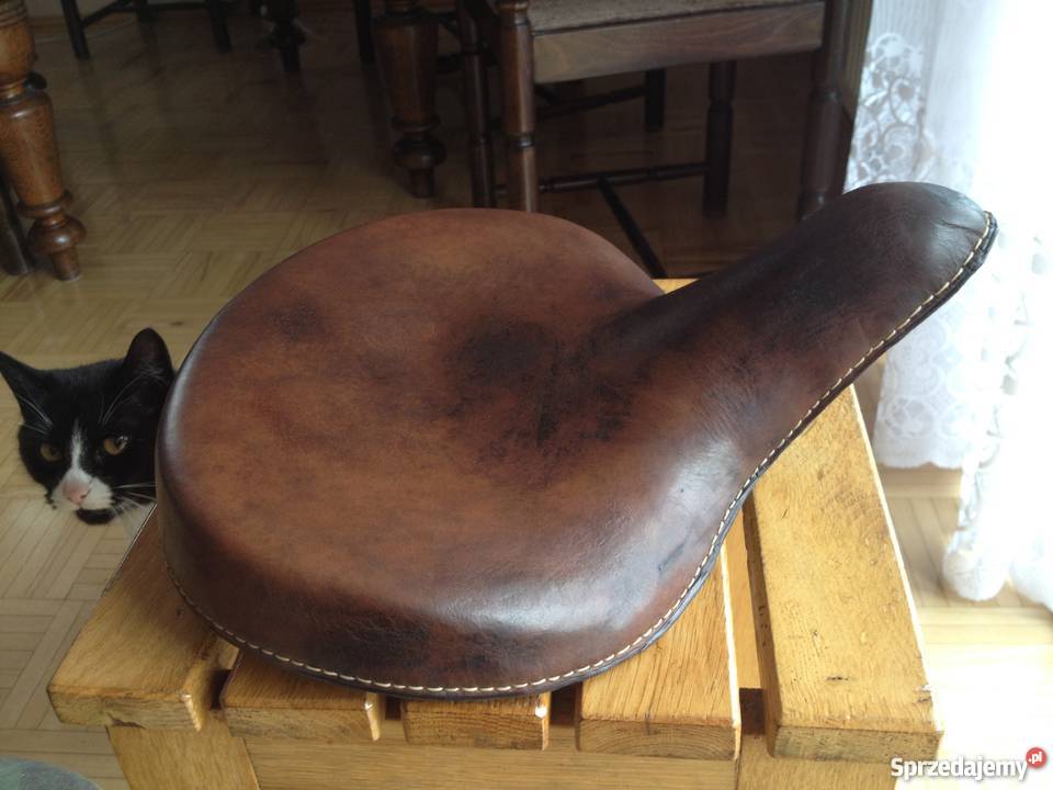 Brooks B170 siedzenie do motocykla z końca lat Piotrków Kujawski