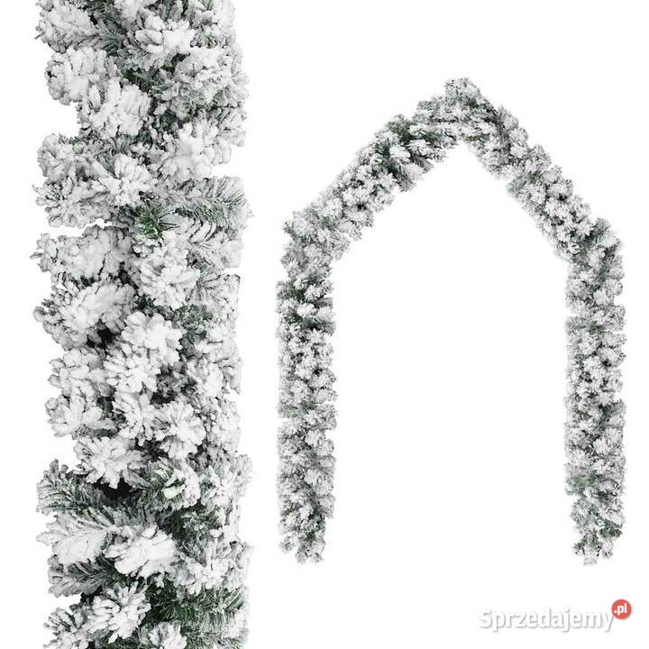 vidaXL Świąteczna girlanda pokryta śniegiem Warszawa