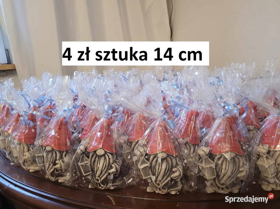 Skrzat świąteczny gnom brodacze z gipsu Boże Wrocław