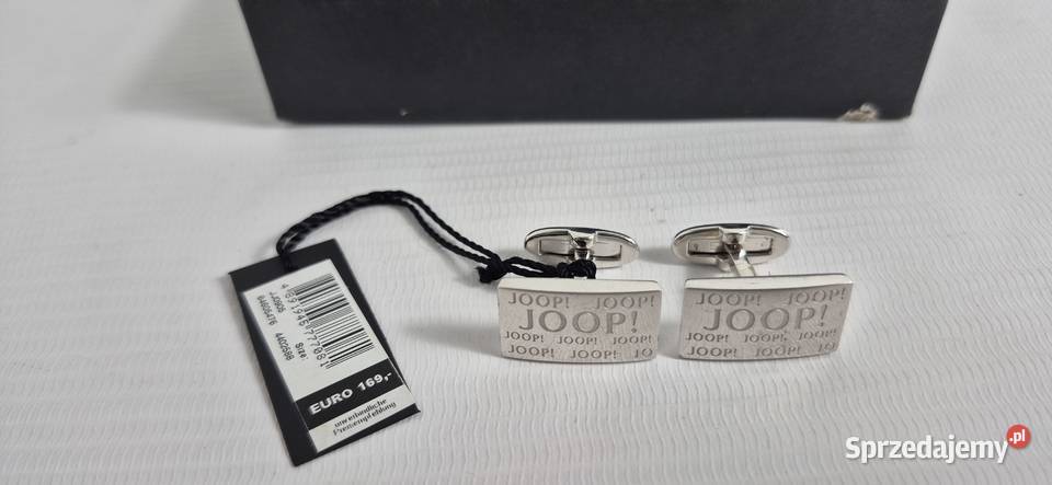 Nowe Srebrne Spinki do Mankietów JOOP Próba 925 Spinki do mankietów lubelskie Biłgoraj