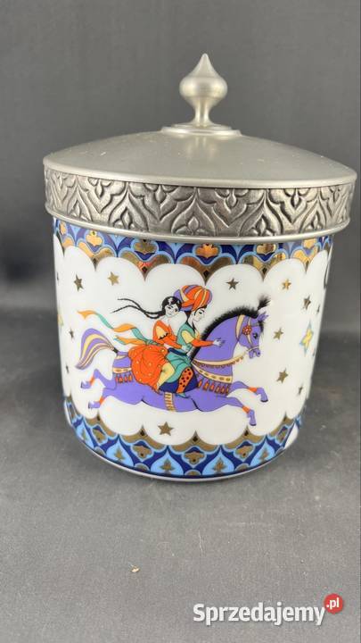 Porcelanowy pojemnik bomboniera Zielona Góra