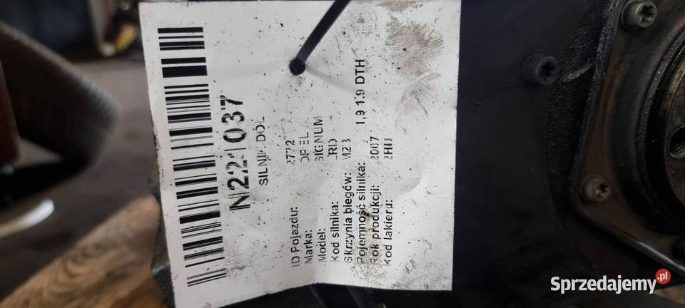 SILNIK DÓŁ OPEL SIGNUM Lipno