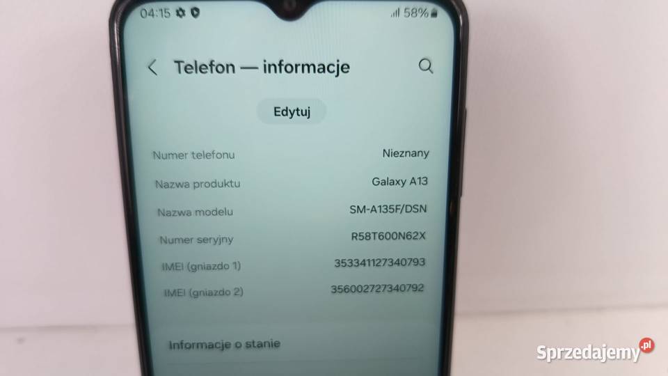 Smartfon Samsung Galaxy A13 464GB śląskie Katowice sprzedam