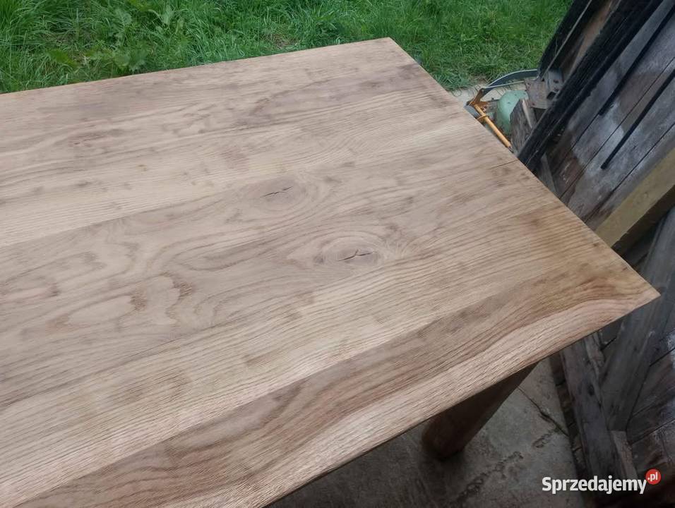 MONUMENTALNY STÓŁ DĘBOWY 100cm Mieszałki