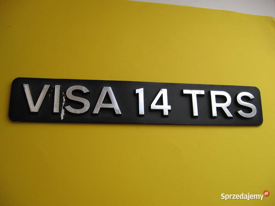 Citroen VISA14 TRS stary emblemat znaczek napis Przemyśl